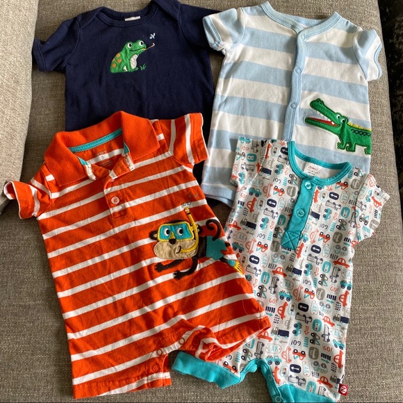 Other - Bundle of 4 baby boy rompers